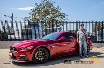 FORD MUSTANG TARGA BLACK MACHINED FACE